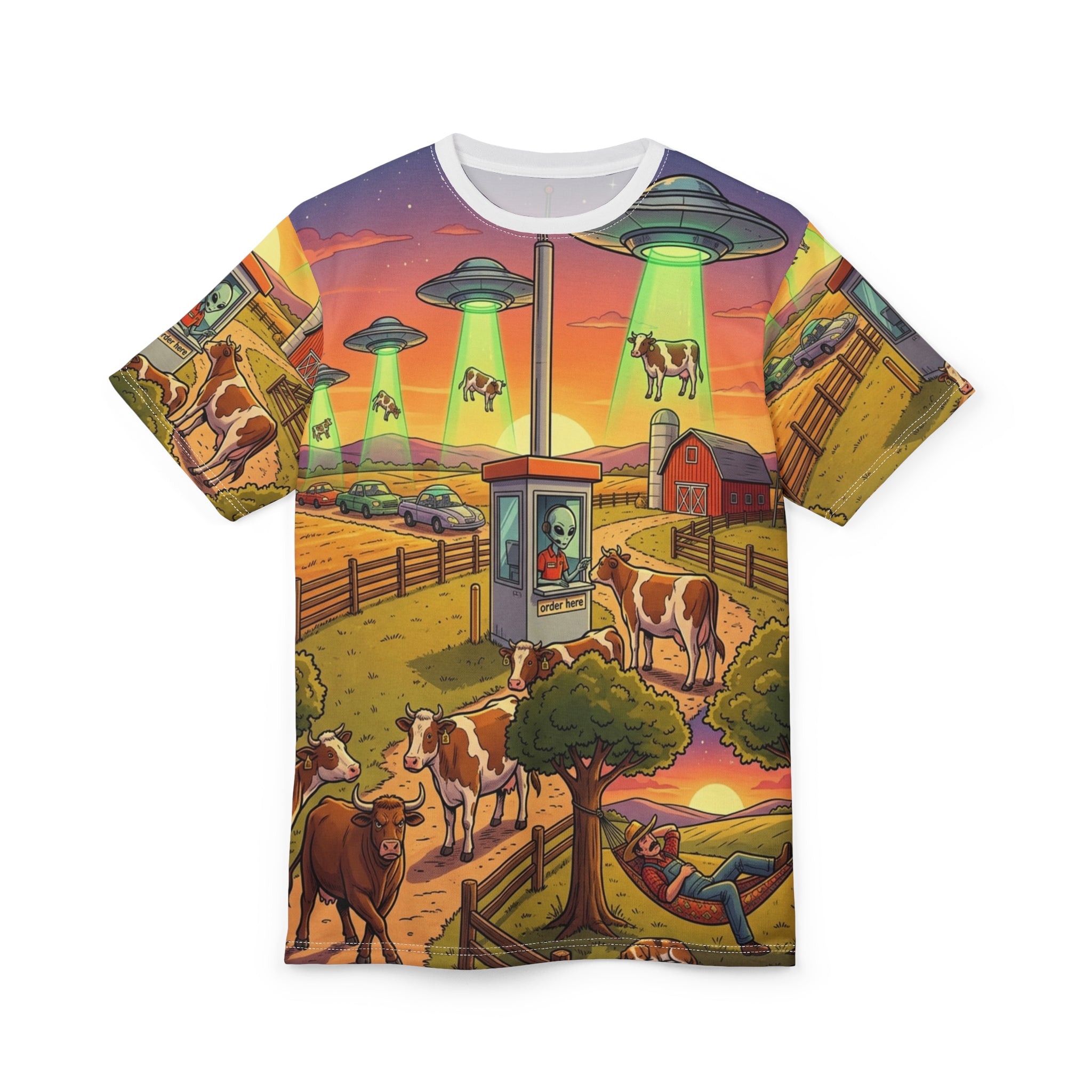 The Cattle Drive-Thru — All-Over Print Tee