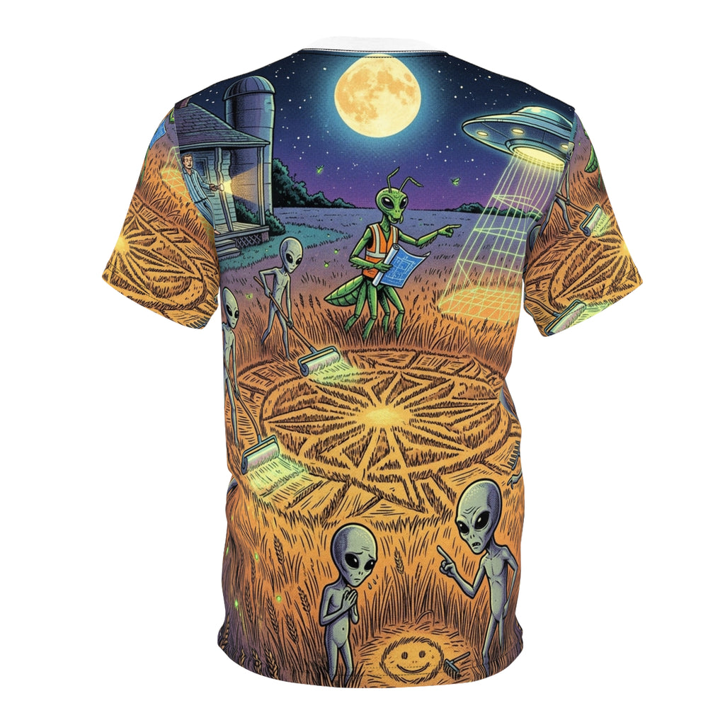The Crop Circle Crew — All-Over Print Tee