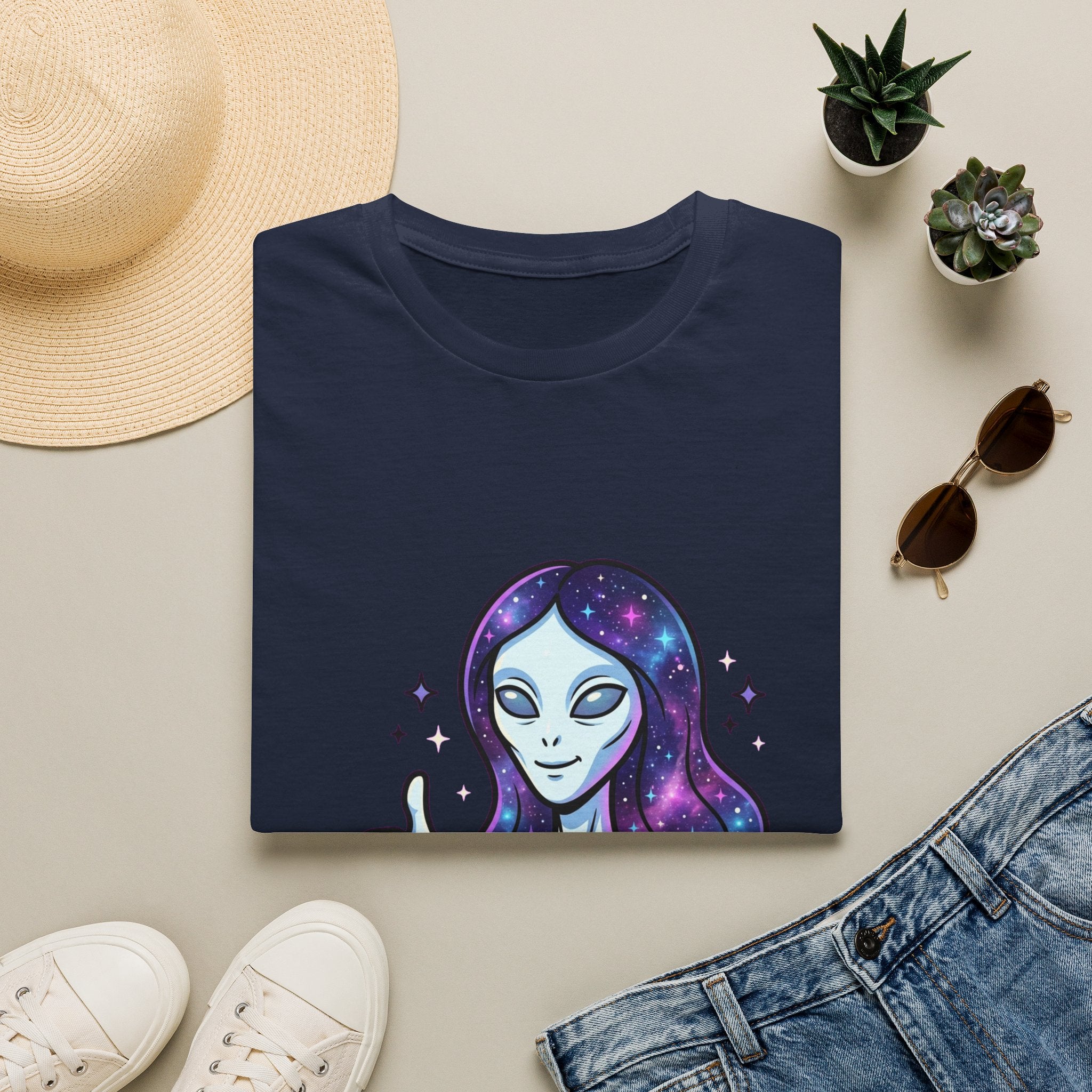 Stay Cosmic — Nordic Alien Tee