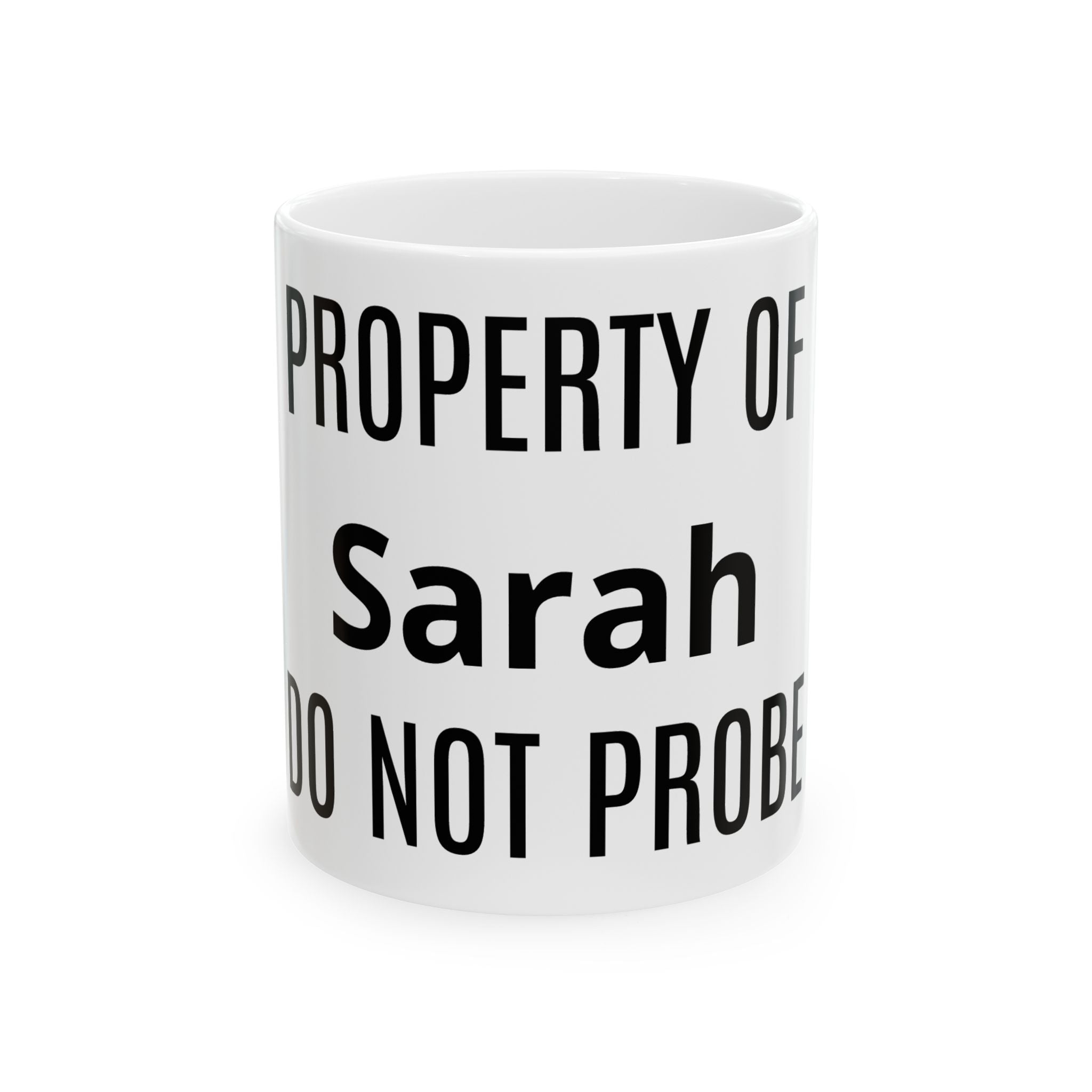 Do Not Probe — Personalized Name Mug