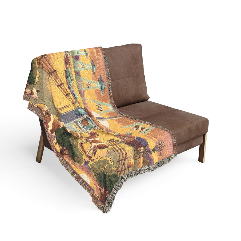The Cattle Drive-Thru — Woven Blanket