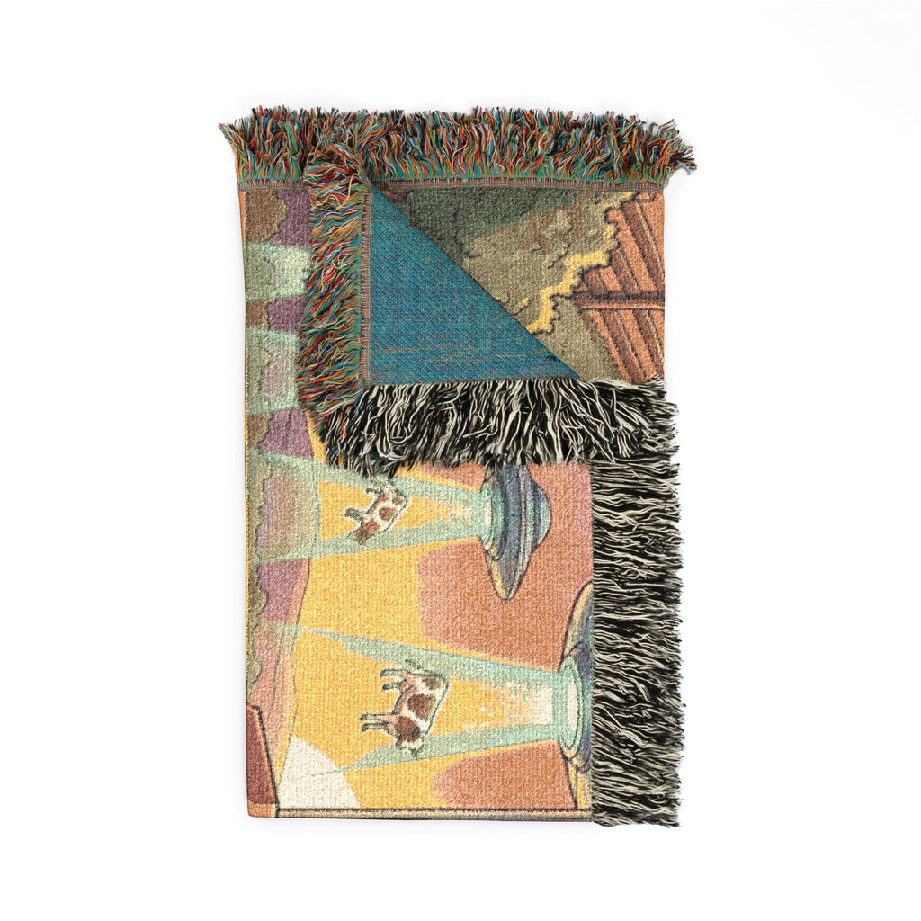 The Cattle Drive-Thru — Woven Blanket
