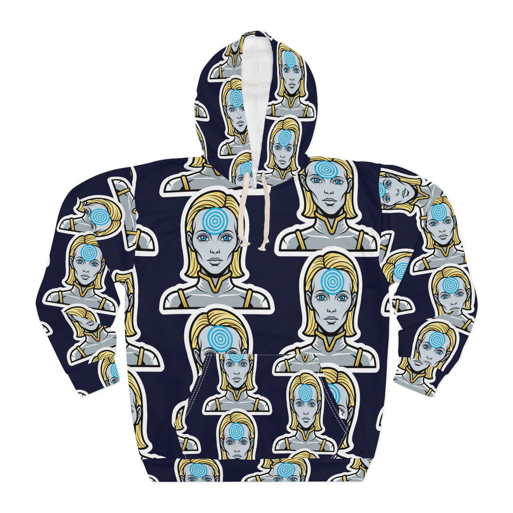 Telepathic Contact — All-Over Print Hoodie