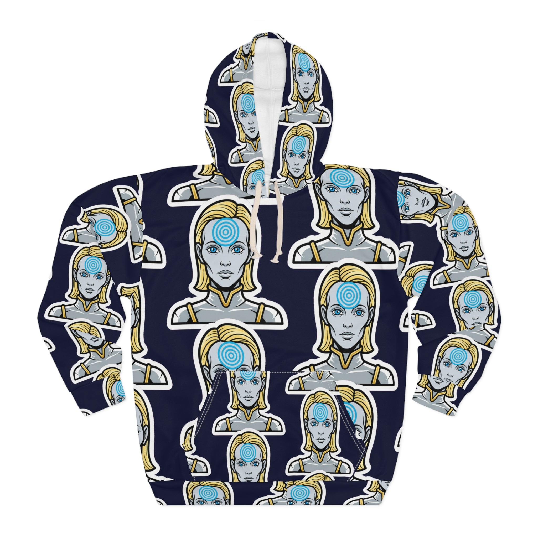 Telepathic Contact — All-Over Print Hoodie