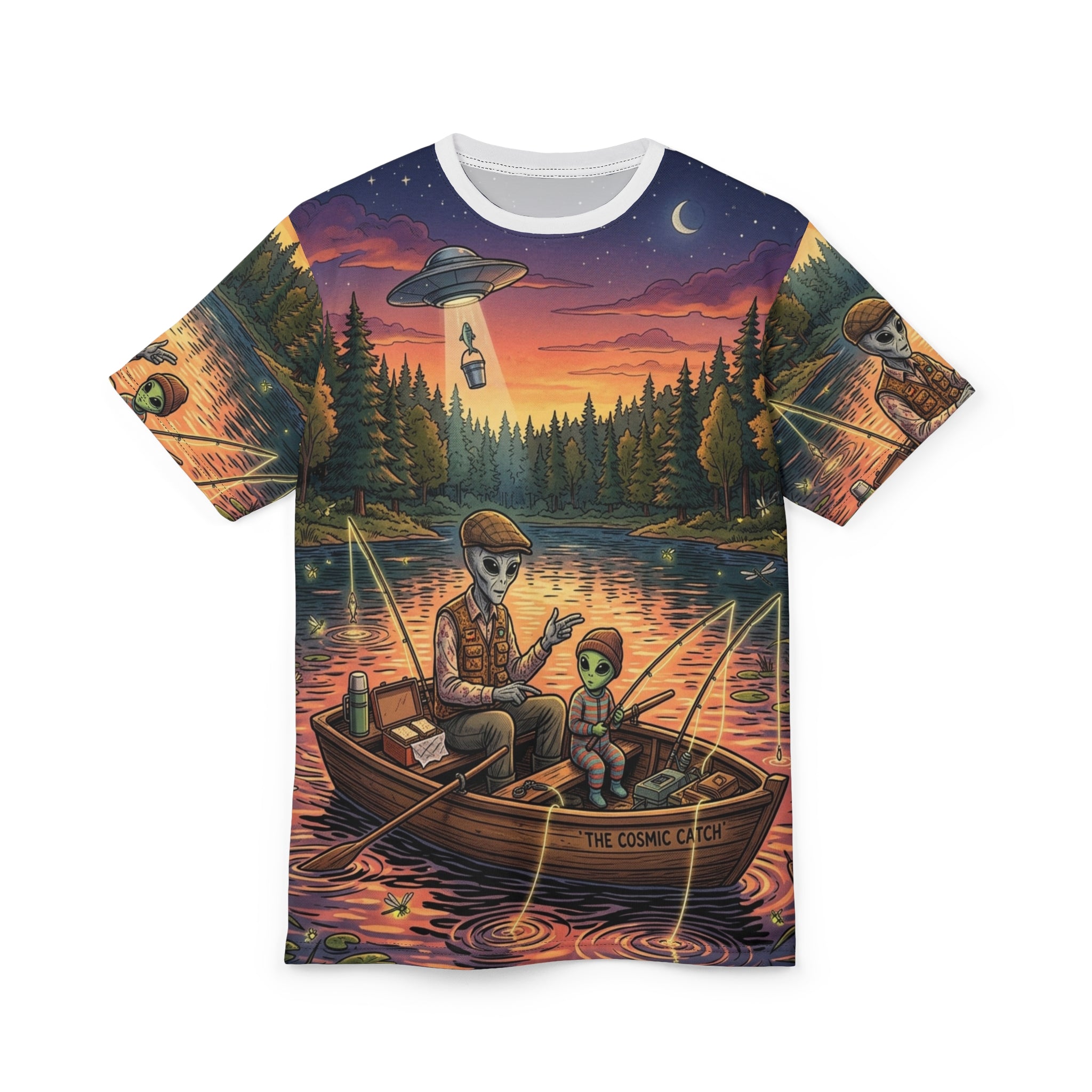 Fishing With Grandpa — All-Over Print Tee