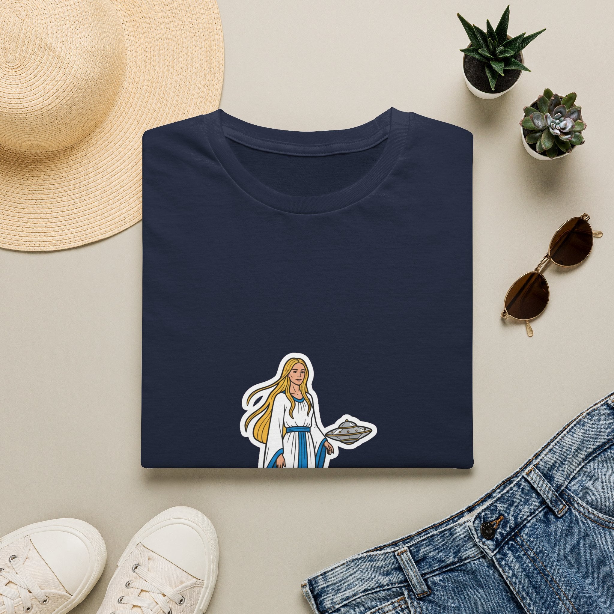 Pleiadian Beamship — Nordic Alien Tee
