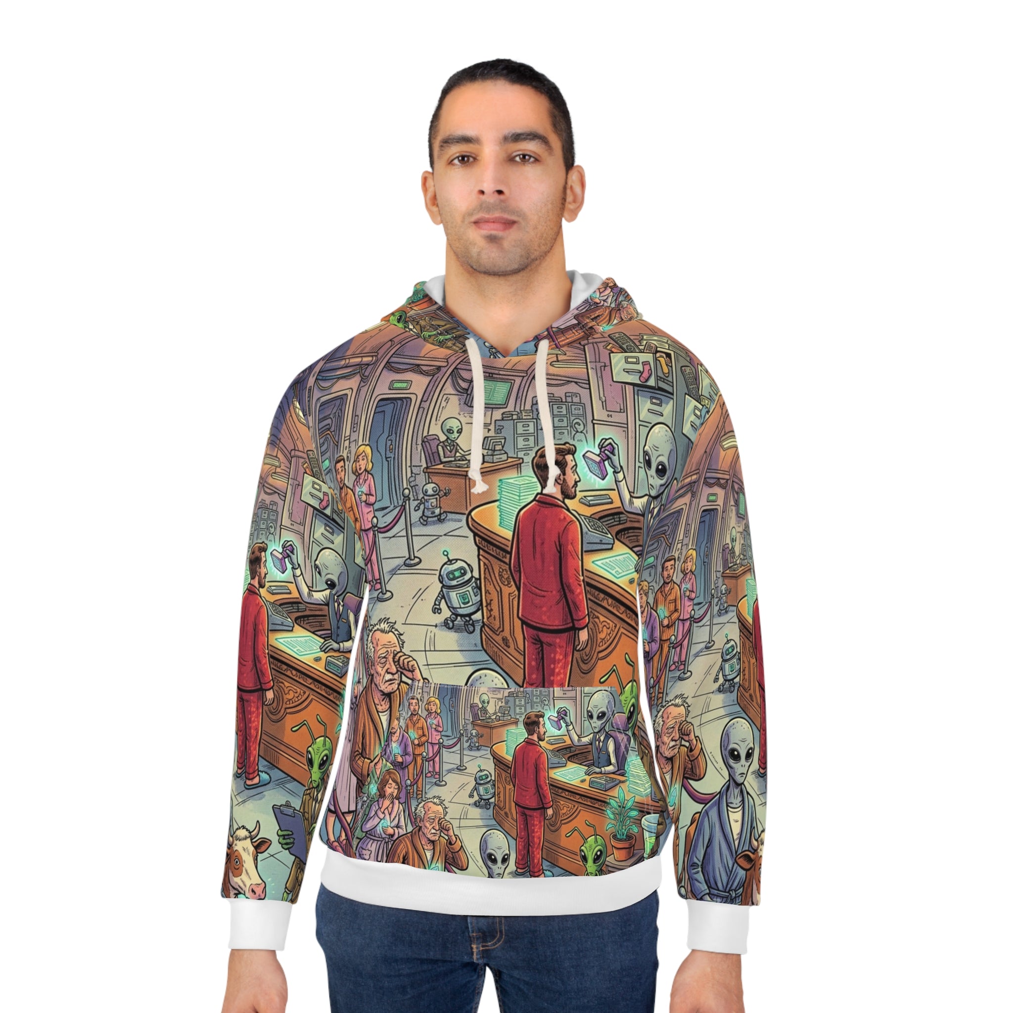 Abduction Processing Department — All-Over Print Hoodie