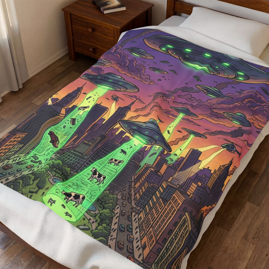 Invasion Day — Velveteen Plush Blanket