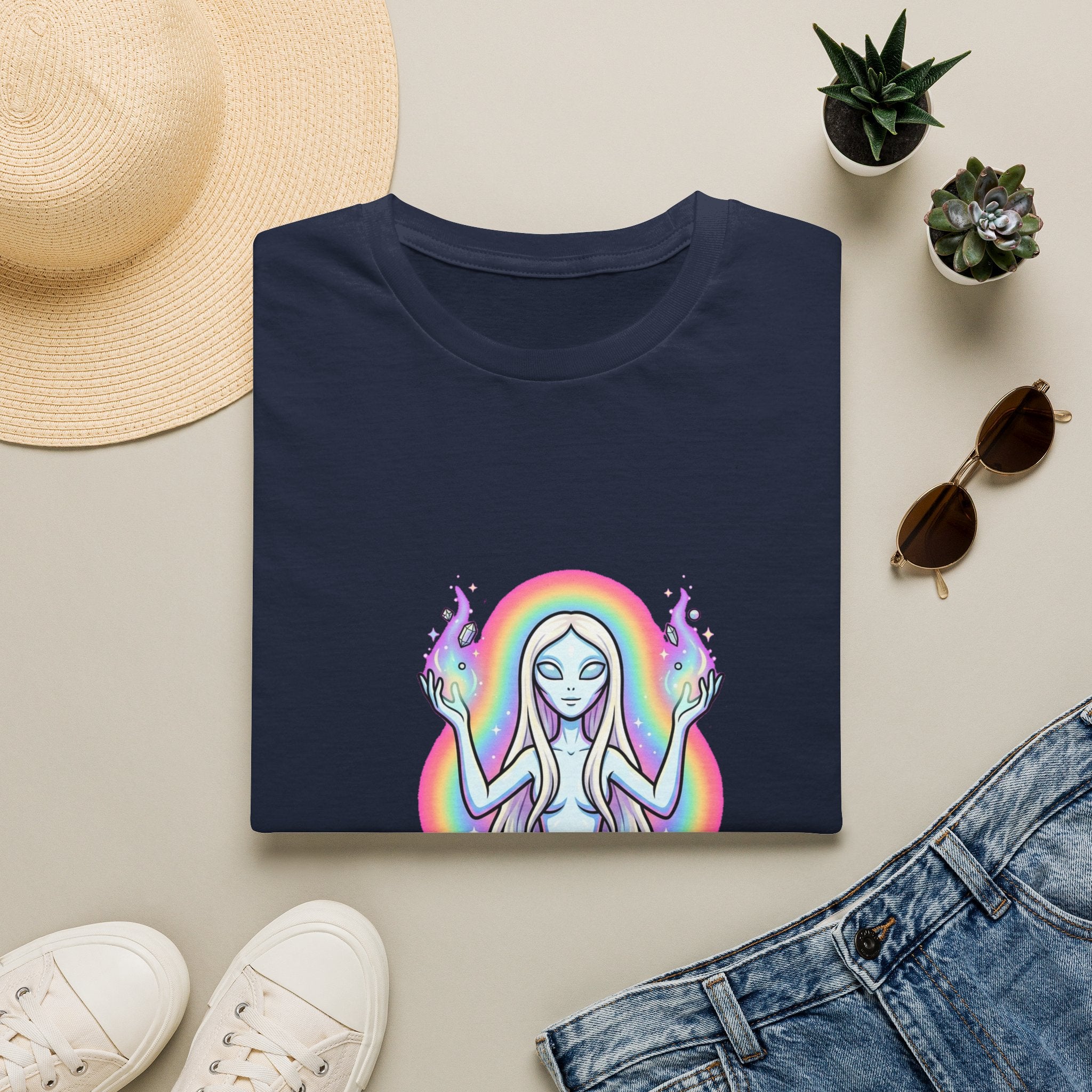 Raise Your Vibration — Nordic Alien Tee