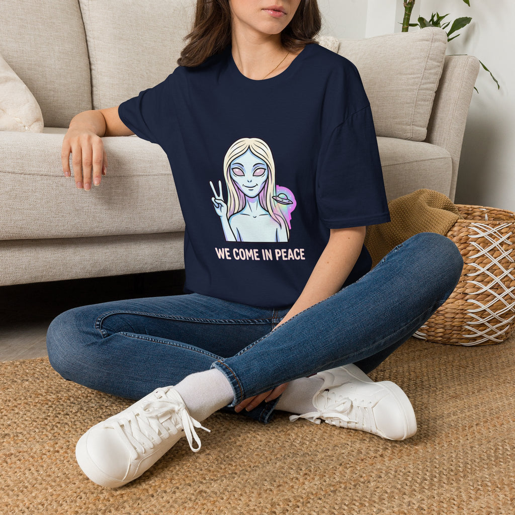 We Come In Peace — Nordic Alien Tee