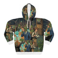 The Reptilian Boardroom — All-Over Print Hoodie