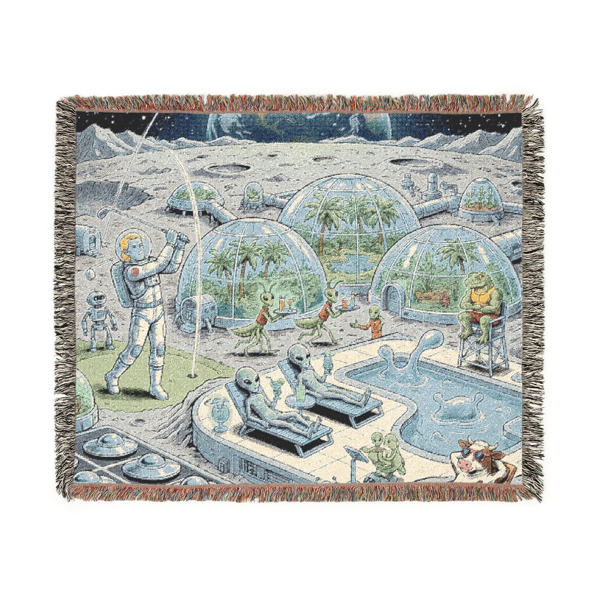 Moon Base Resort — Woven Blanket