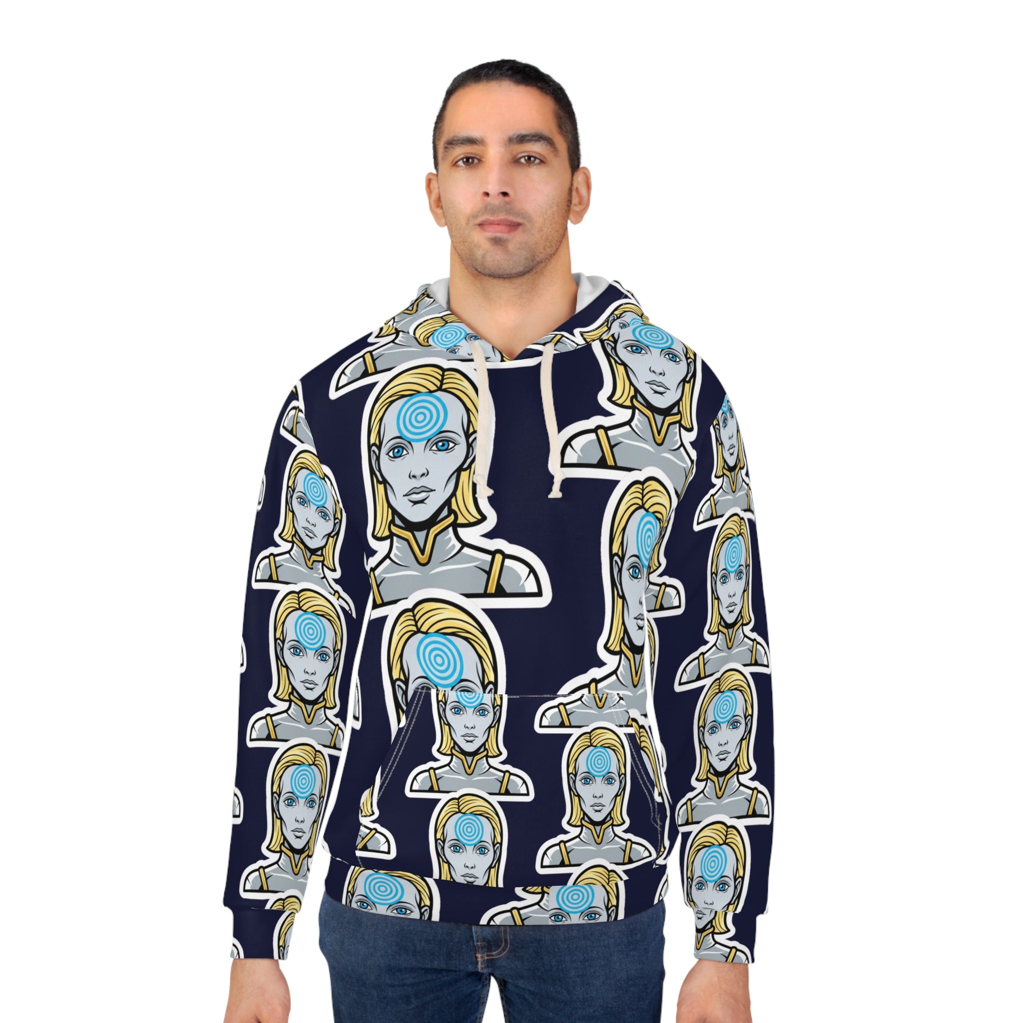 Telepathic Contact — All-Over Print Hoodie