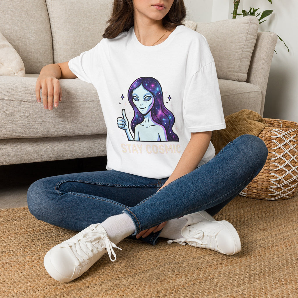 Stay Cosmic — Nordic Alien Tee
