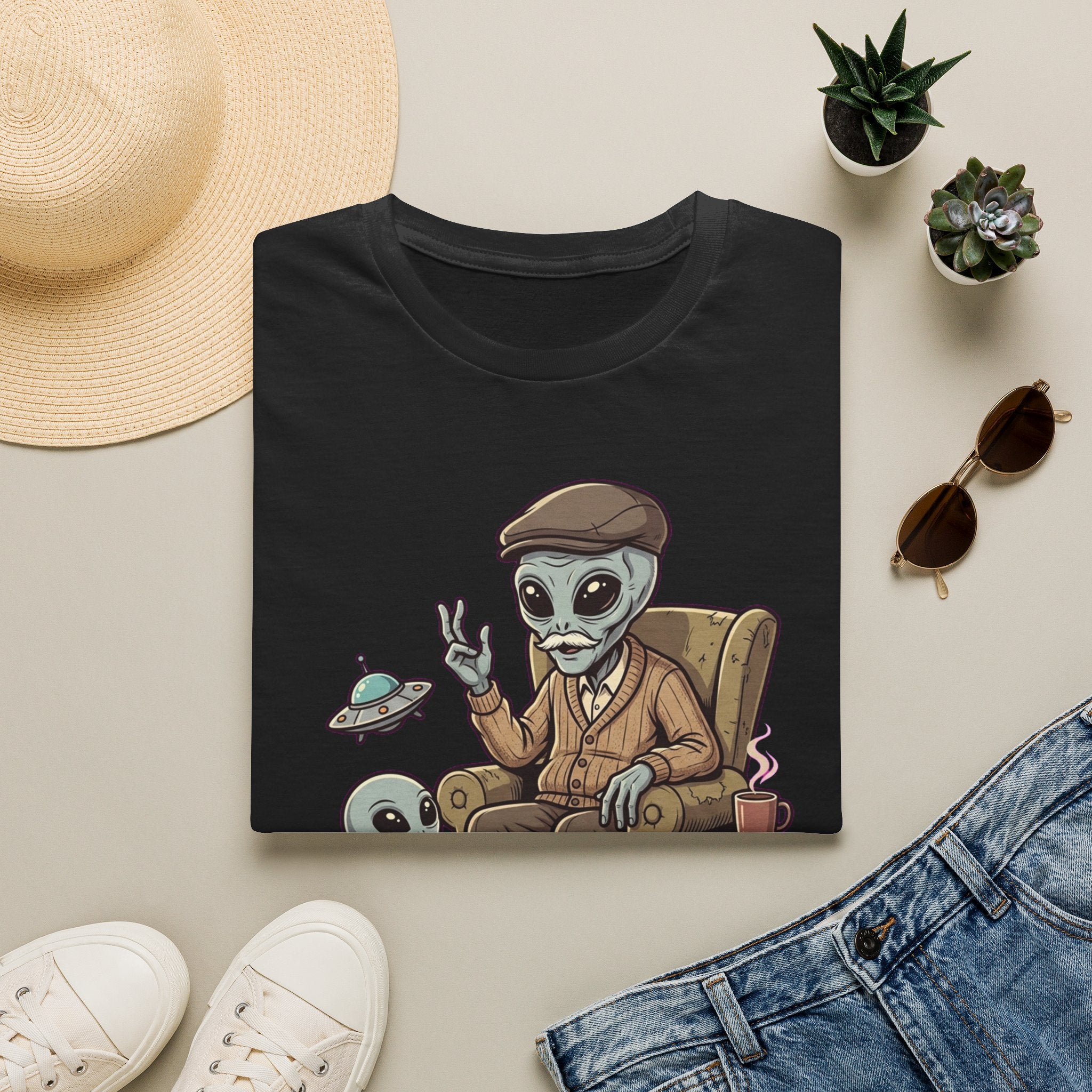 Best Grandpa In The Galaxy Tee