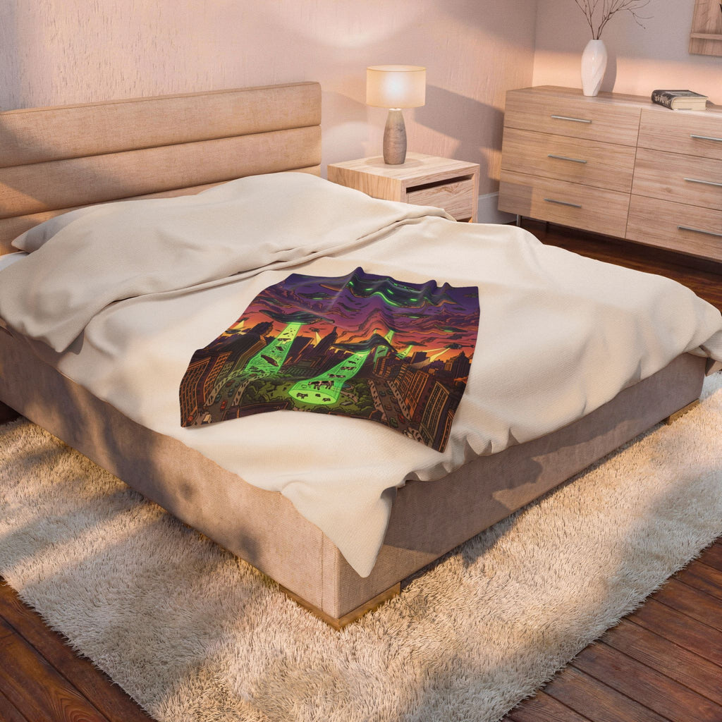 Invasion Day — Velveteen Plush Blanket
