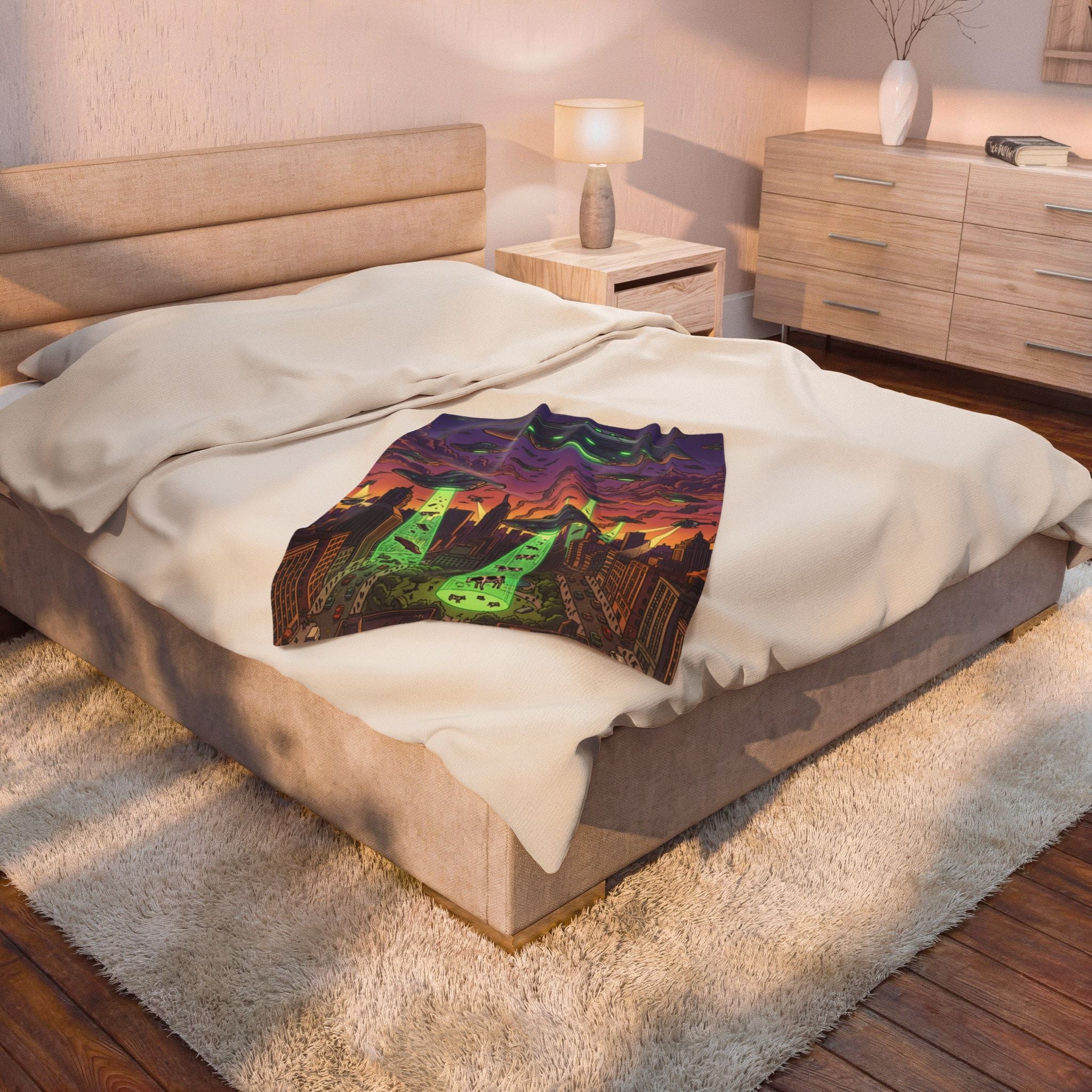 Invasion Day — Velveteen Plush Blanket