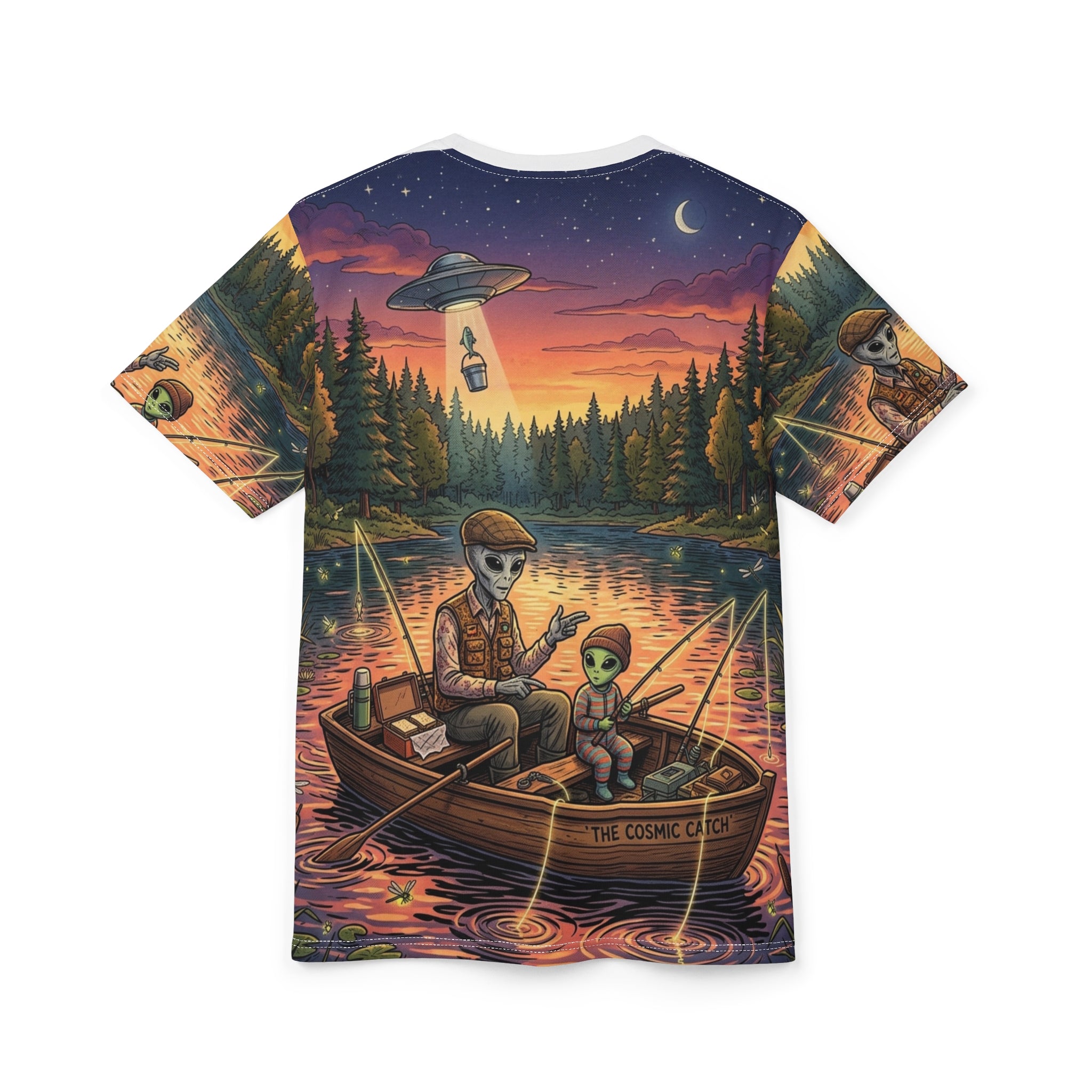 Fishing With Grandpa — All-Over Print Tee