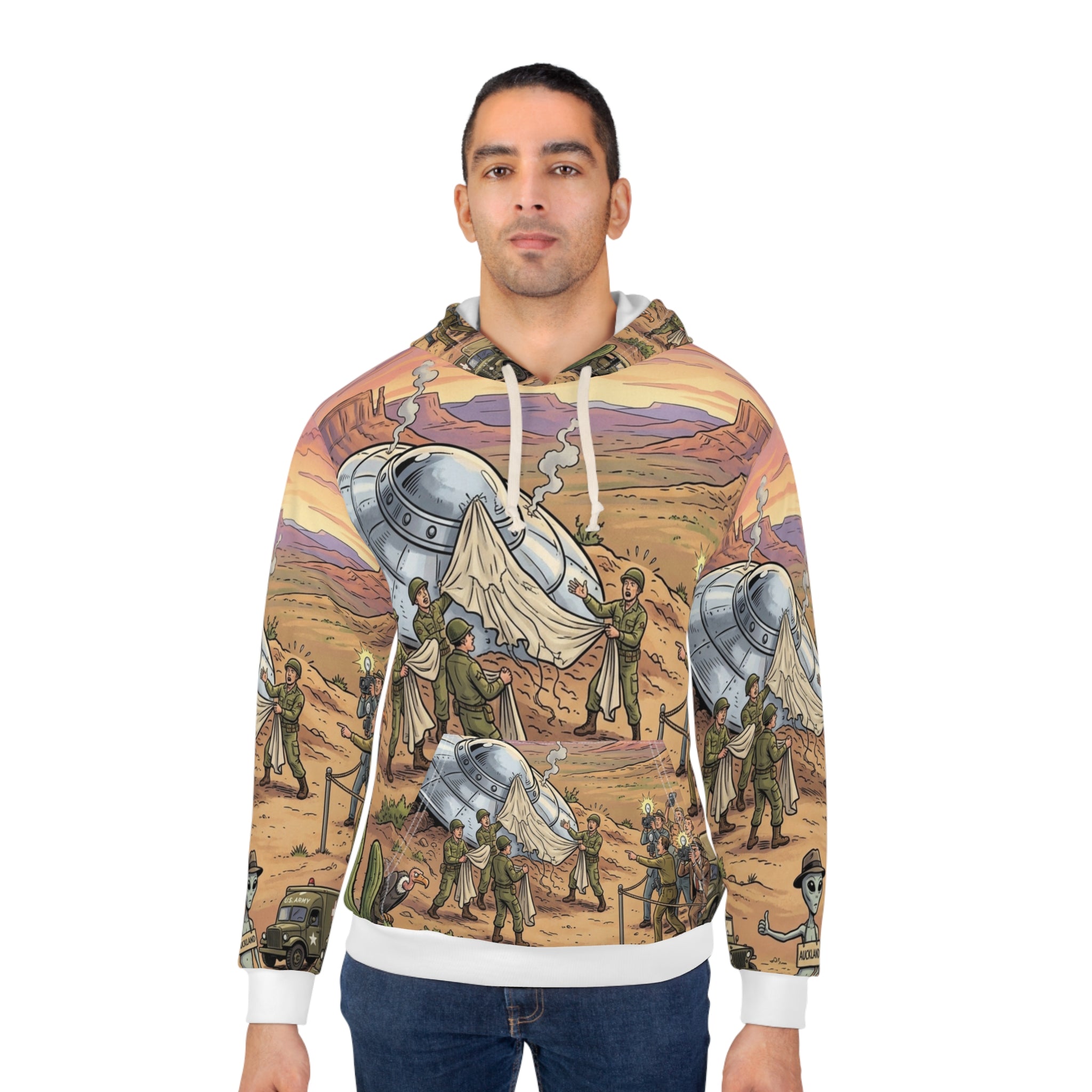 Roswell 1947 — All-Over Print Hoodie