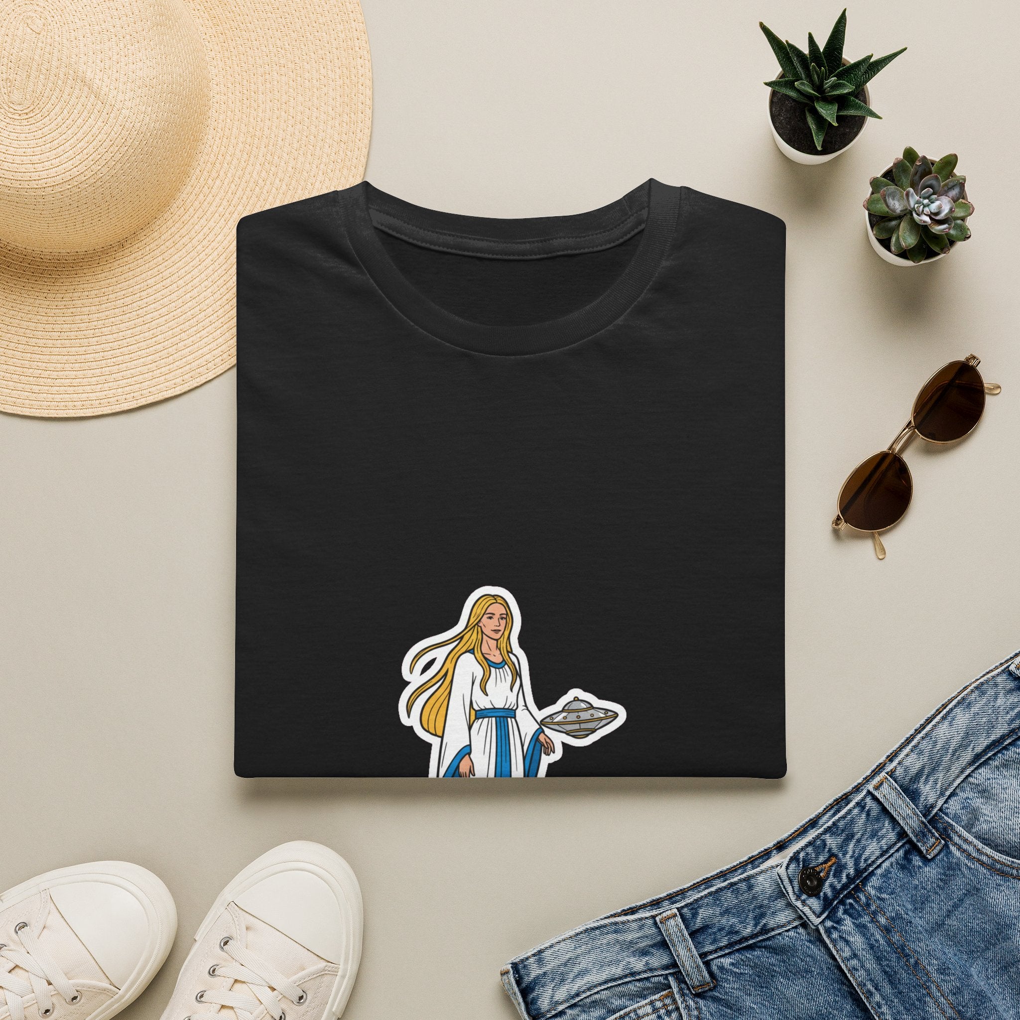 Pleiadian Beamship — Nordic Alien Tee