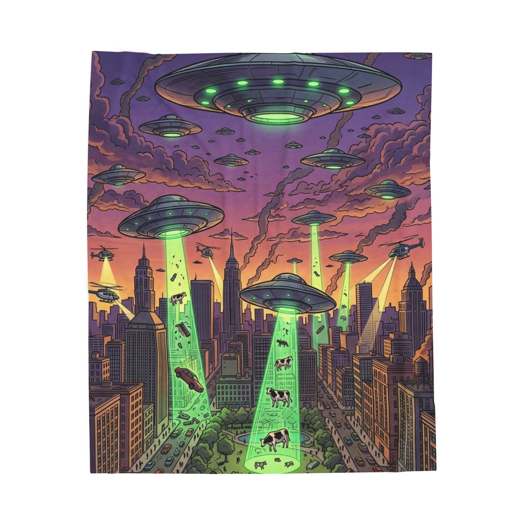 Invasion Day — Velveteen Plush Blanket