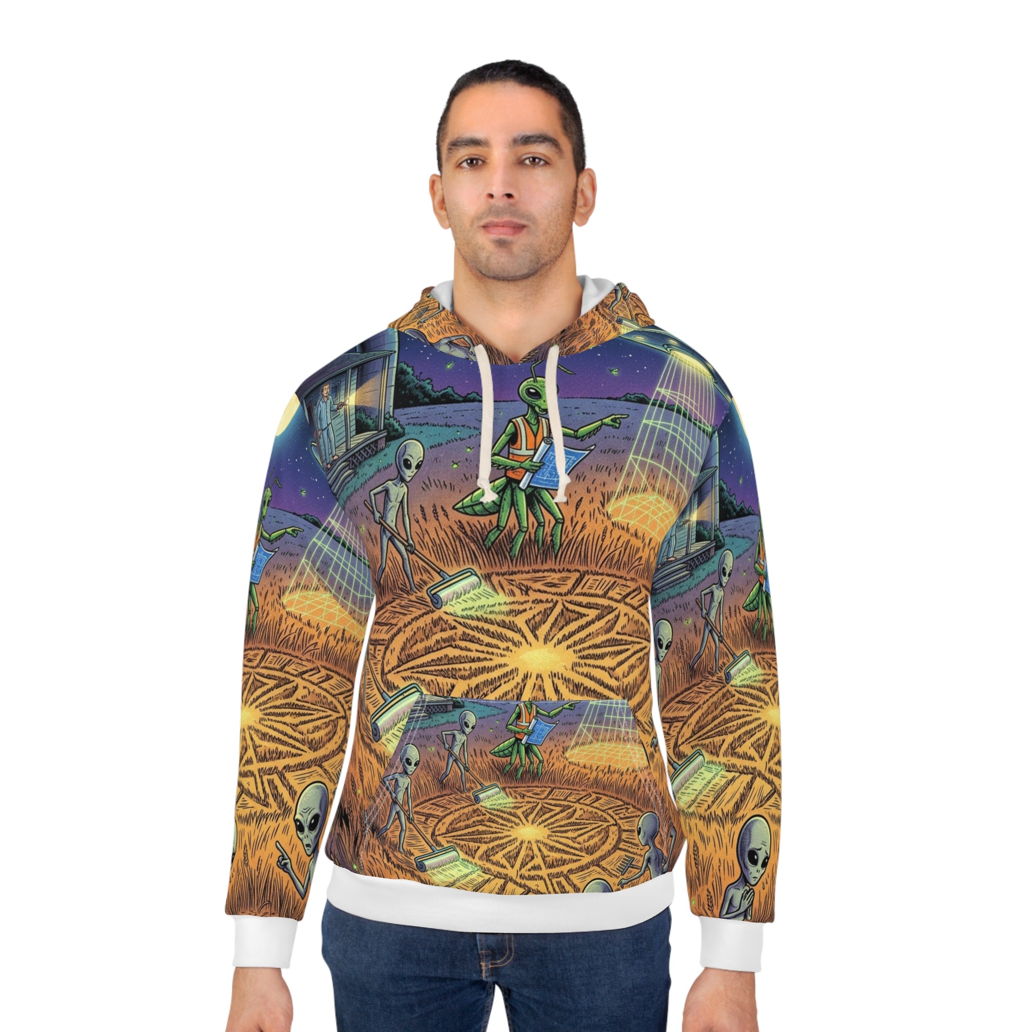 The Crop Circle Crew — All-Over Print Hoodie