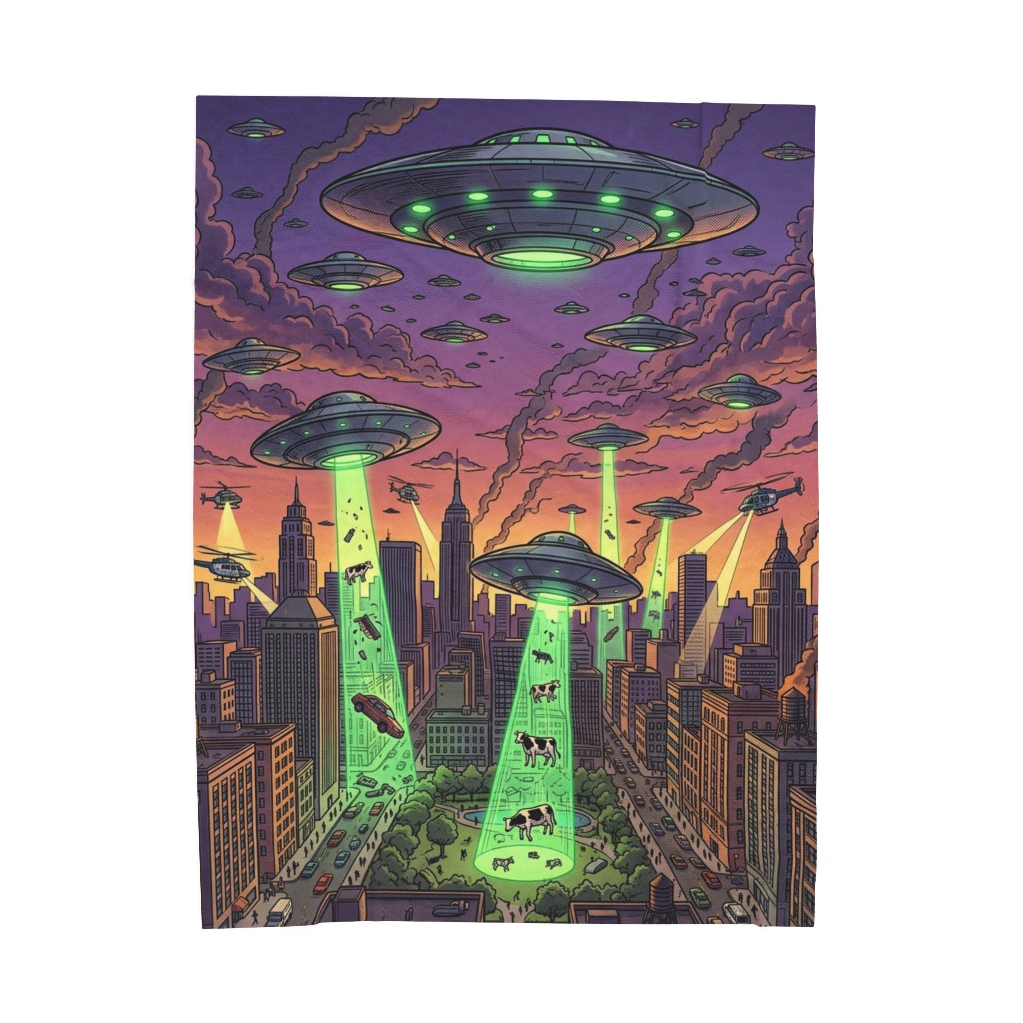 Invasion Day — Velveteen Plush Blanket