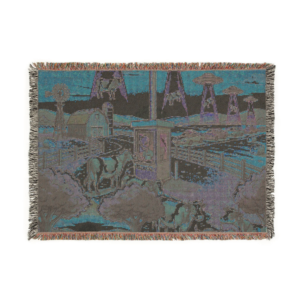 The Cattle Drive-Thru — Woven Blanket