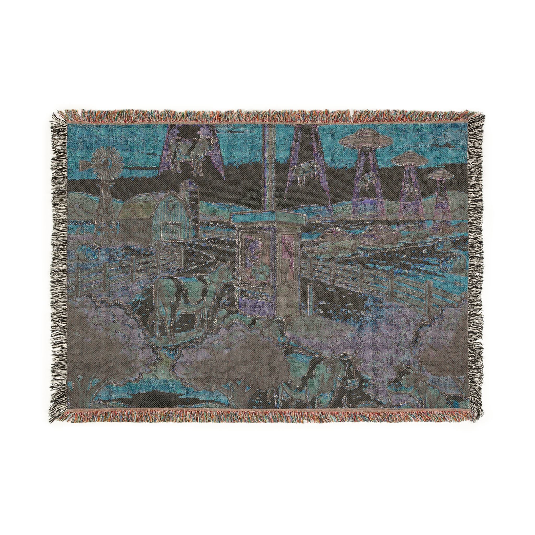 The Cattle Drive-Thru — Woven Blanket