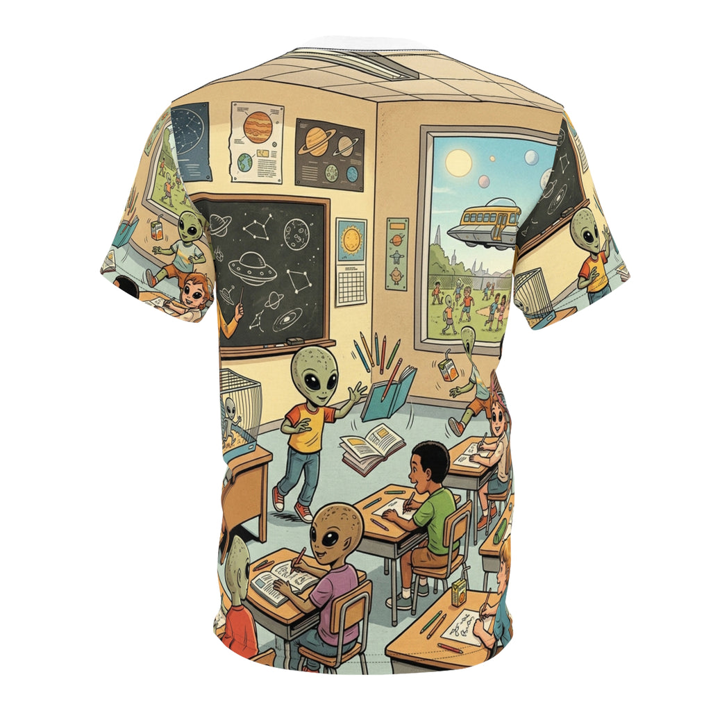 Hybrid School Day — All-Over Print Tee