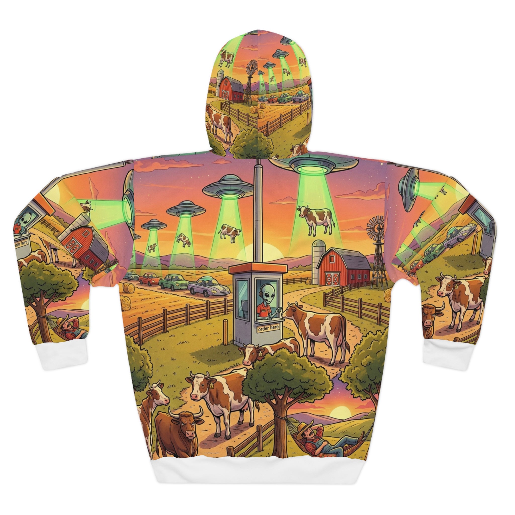 The Cattle Drive-Thru — All-Over Print Hoodie