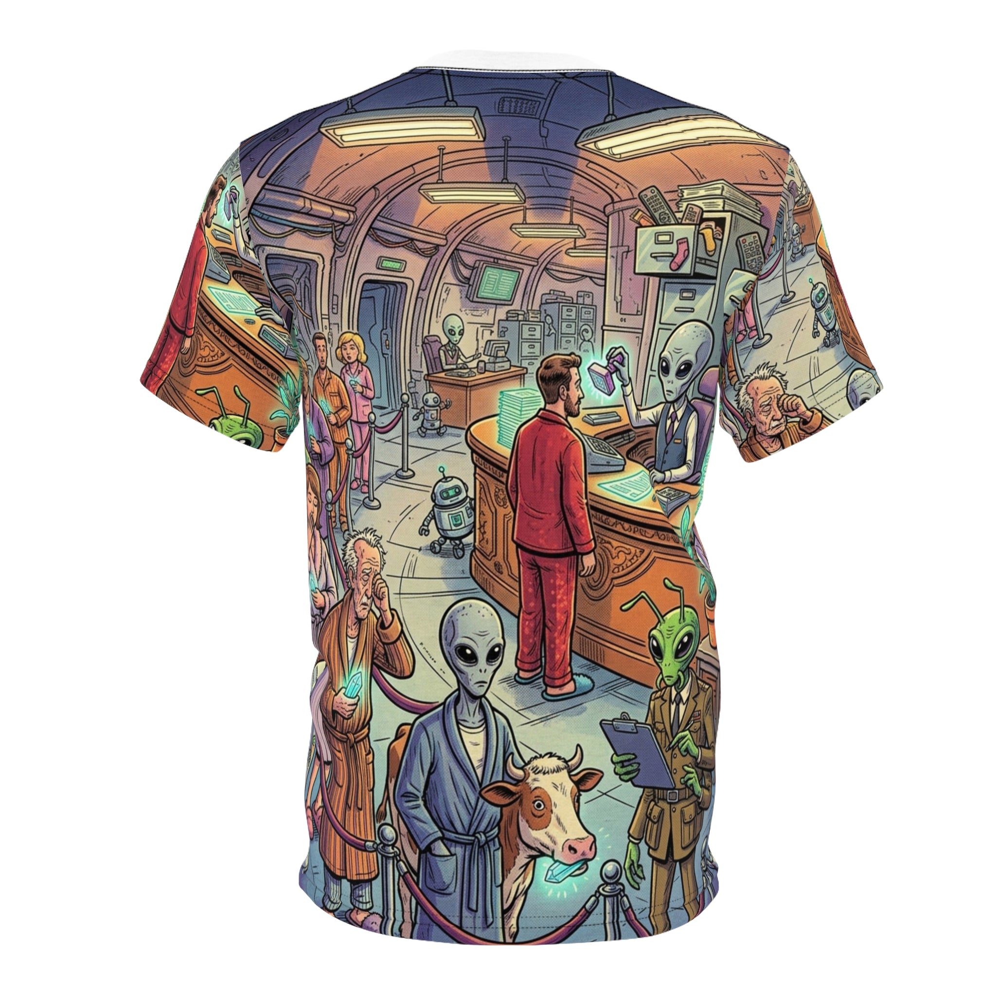 Abduction Processing Department — All-Over Print Tee