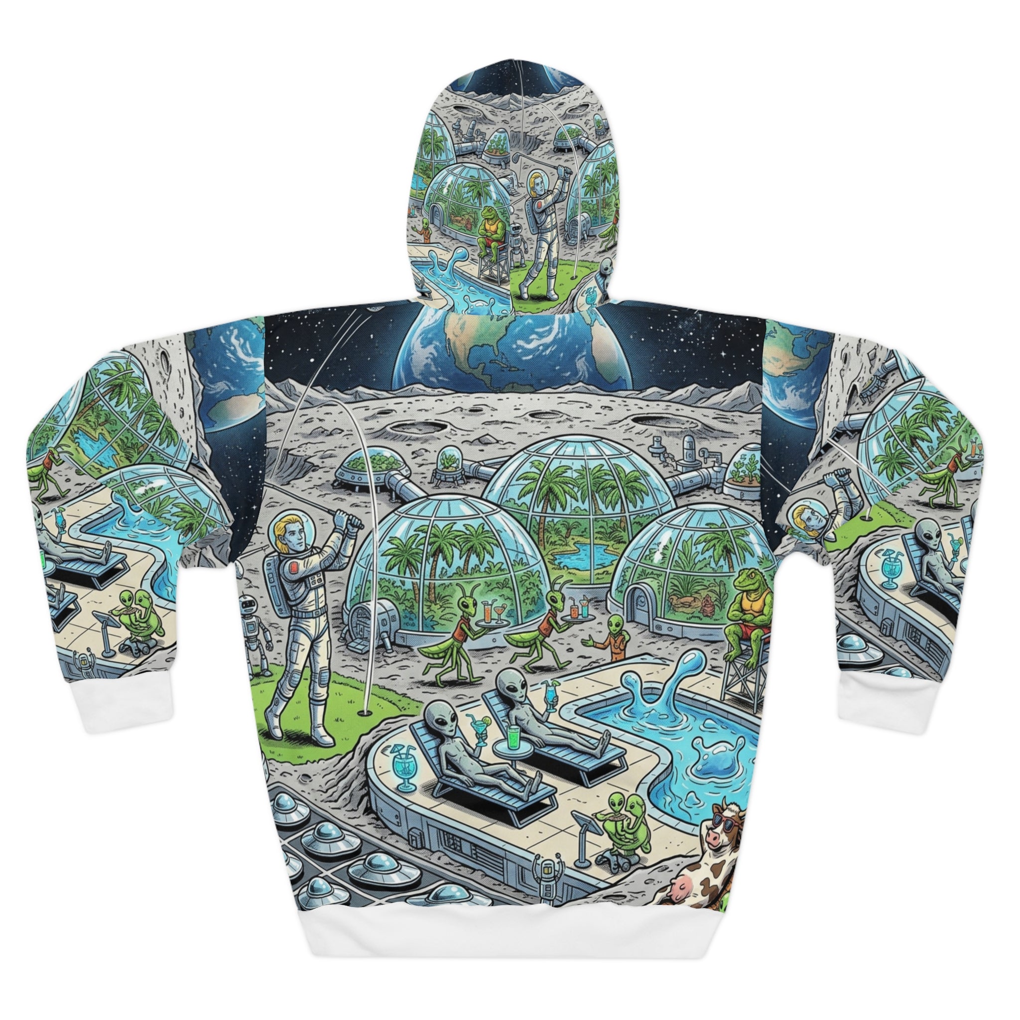 Moon Base Resort — All-Over Print Hoodie