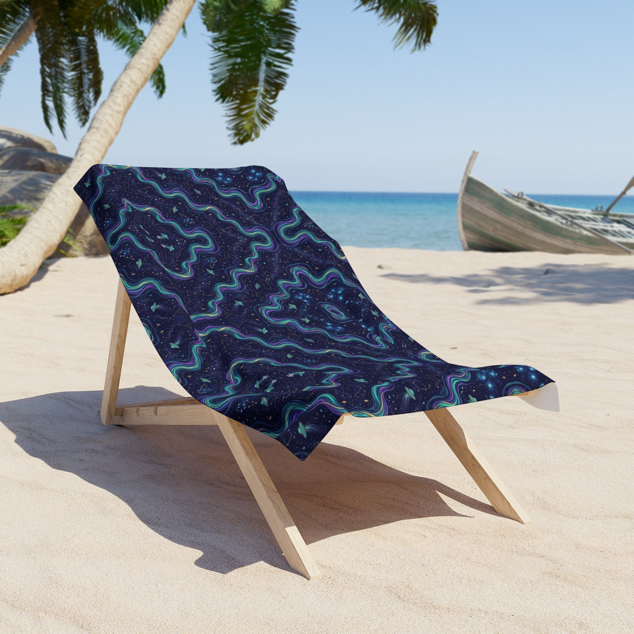 Pleiadian Aurora — Beach Towel