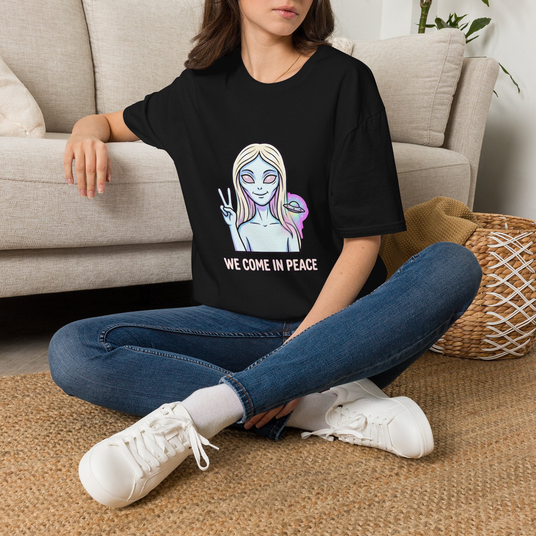 We Come In Peace — Nordic Alien Tee