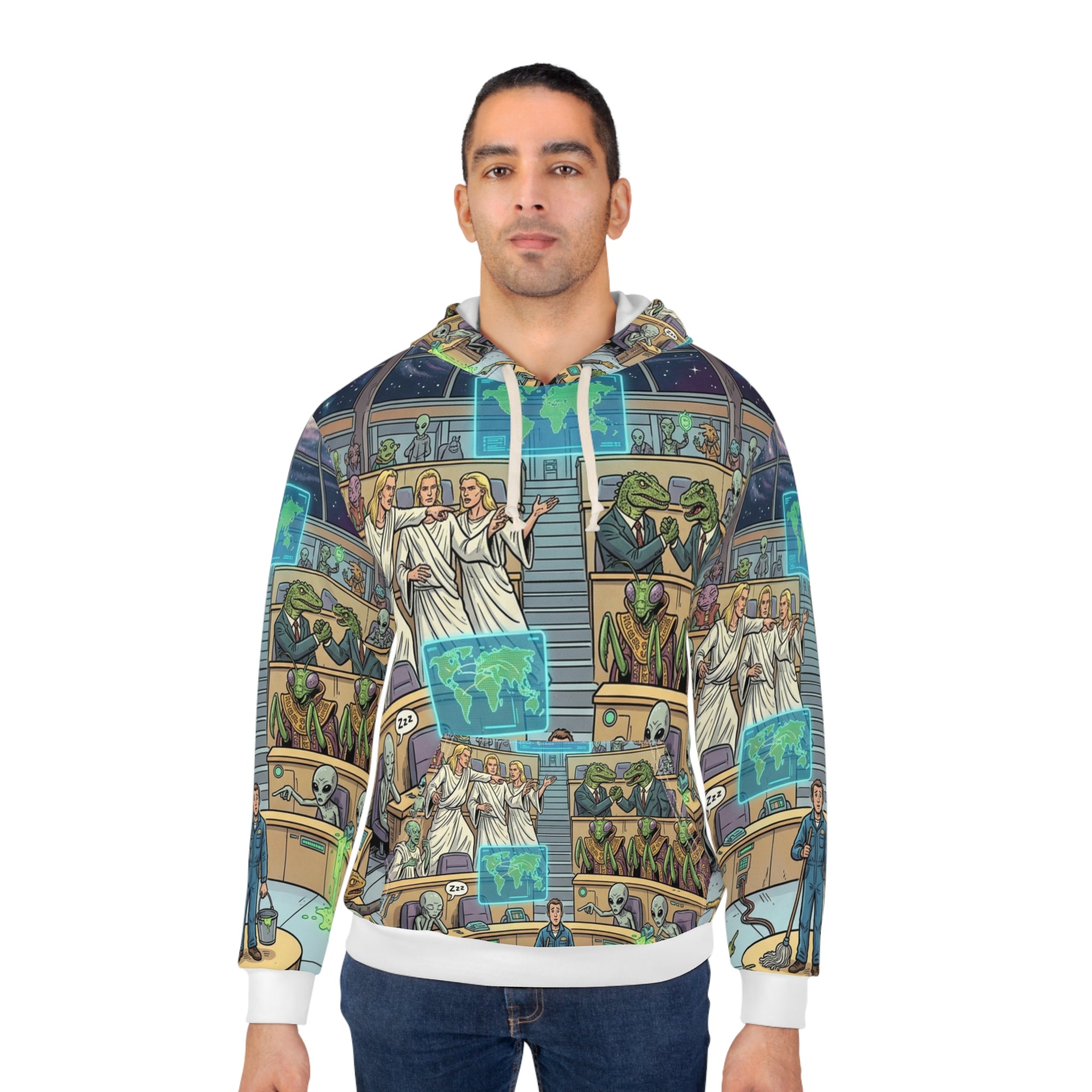 The Galactic Council — All-Over Print Hoodie
