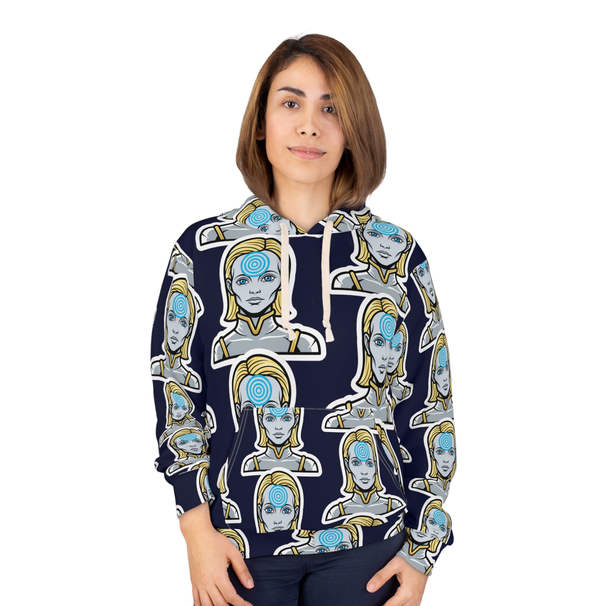 Telepathic Contact — All-Over Print Hoodie
