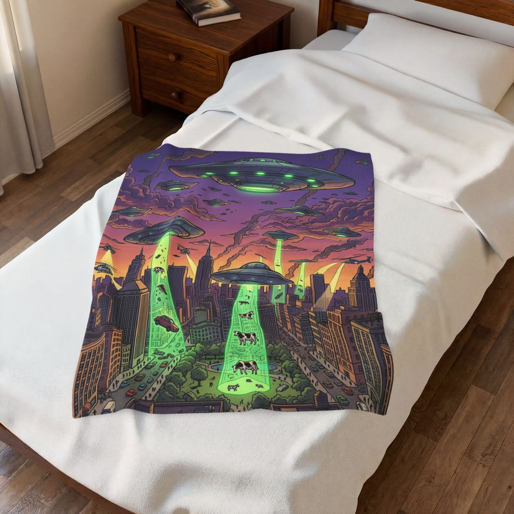 Invasion Day — Velveteen Plush Blanket