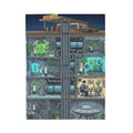 The Underground Base — Velveteen Plush Blanket
