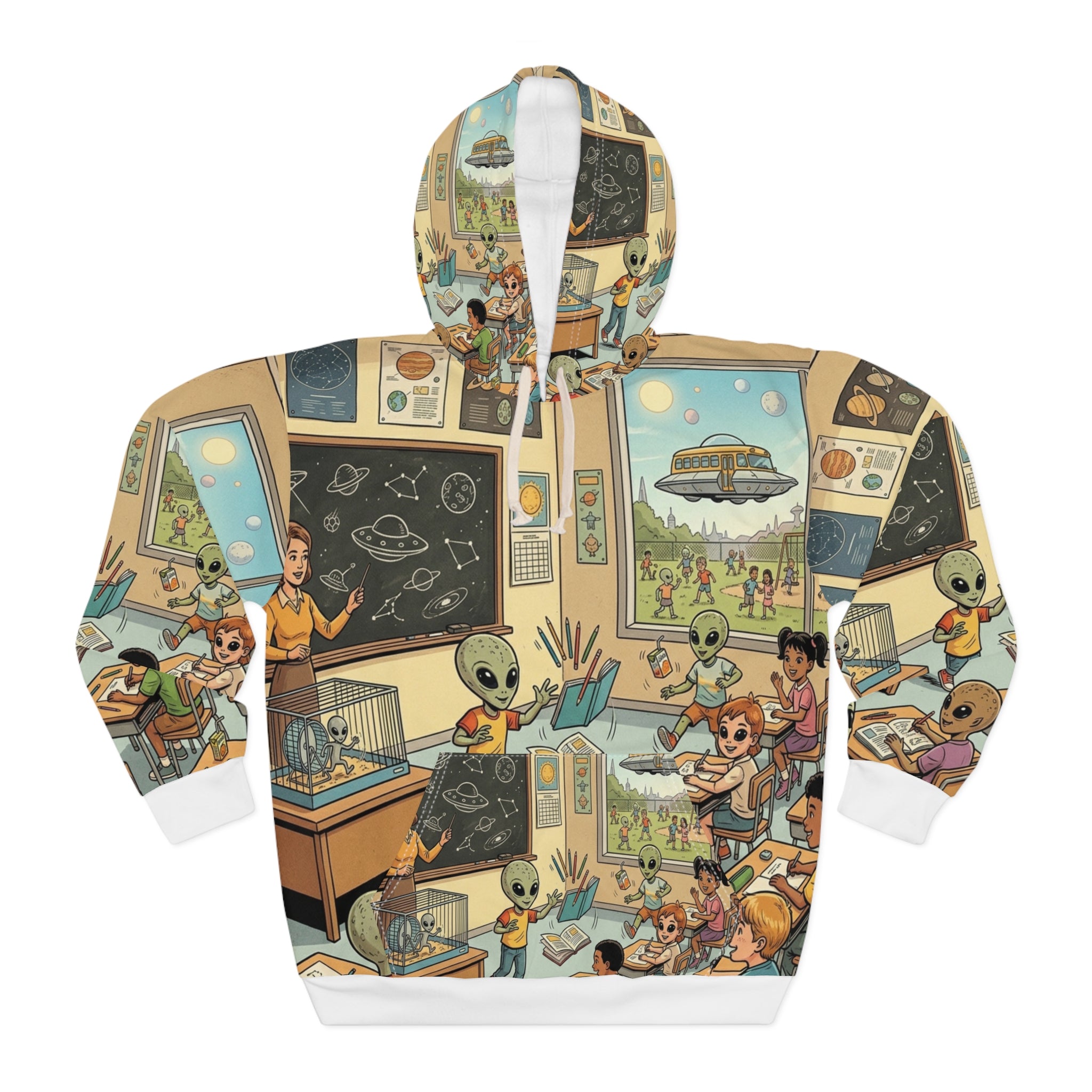 Hybrid School Day — All-Over Print Hoodie