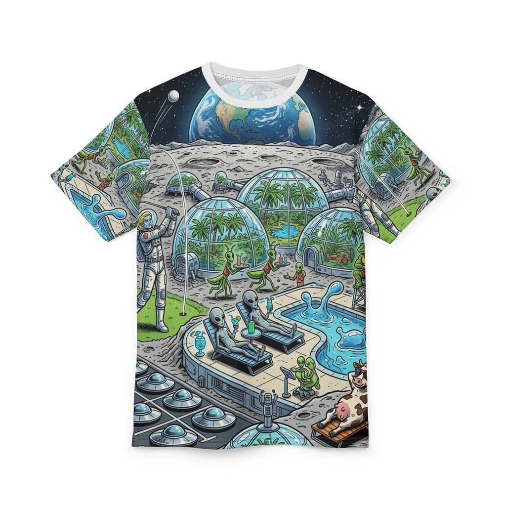 Moon Base Resort — All-Over Print Tee