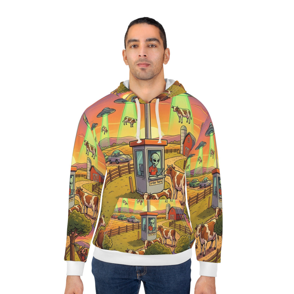 The Cattle Drive-Thru — All-Over Print Hoodie