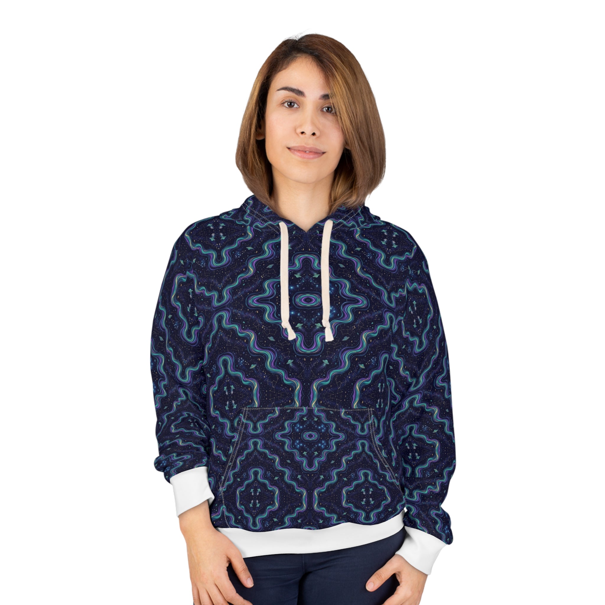 Pleiadian Aurora — All-Over Print Hoodie