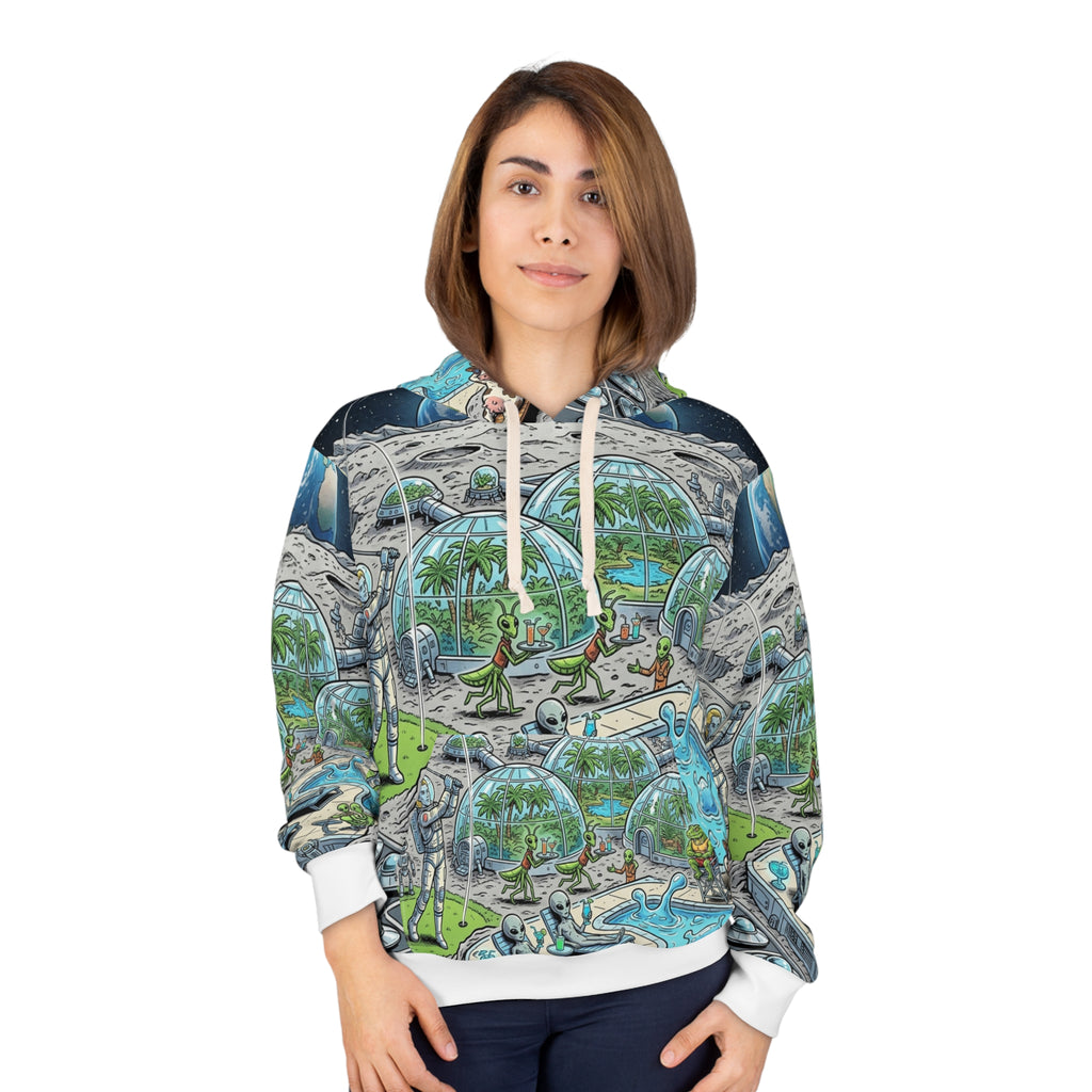 Moon Base Resort — All-Over Print Hoodie