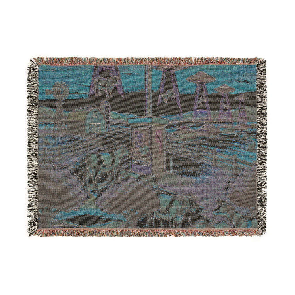 The Cattle Drive-Thru — Woven Blanket