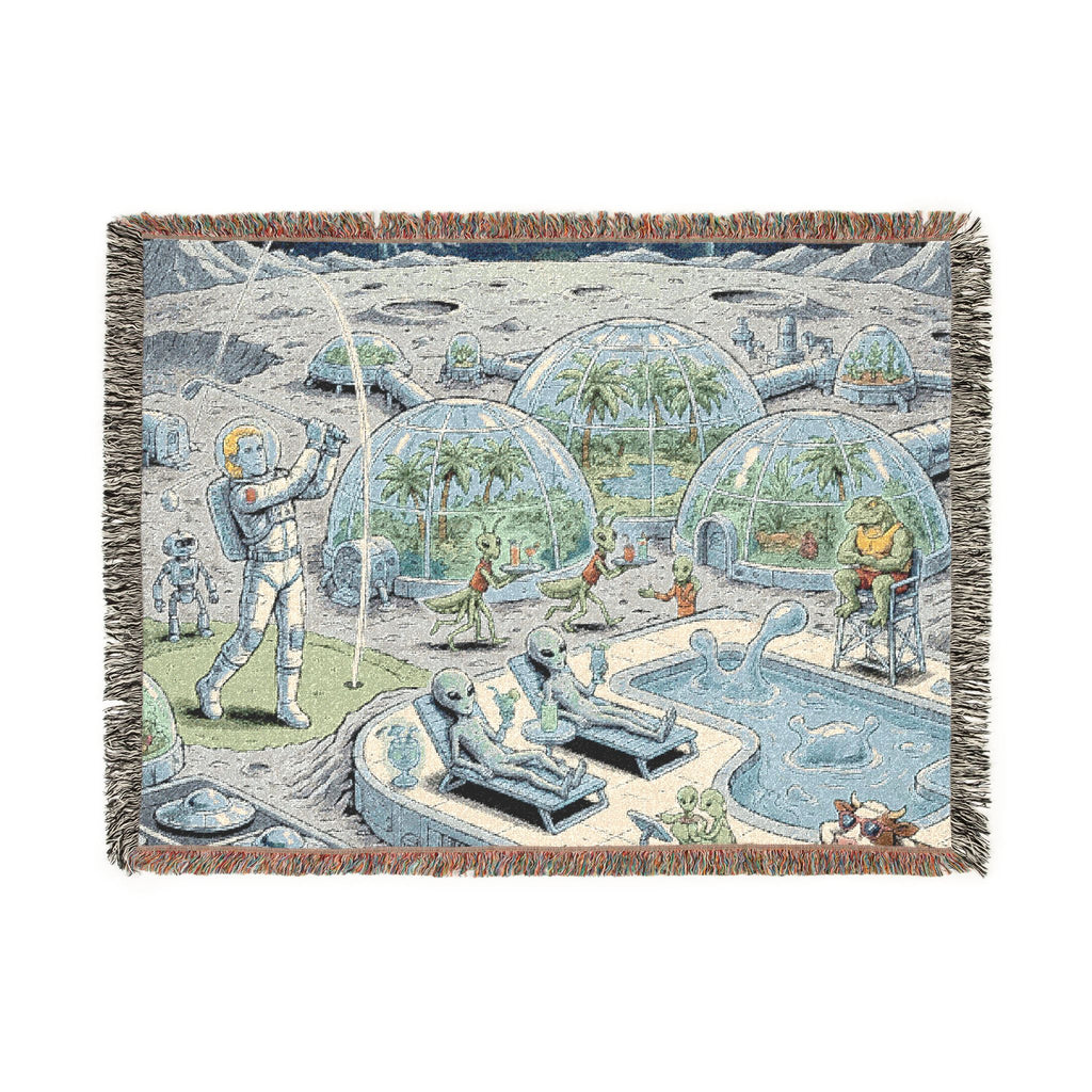 Moon Base Resort — Woven Blanket
