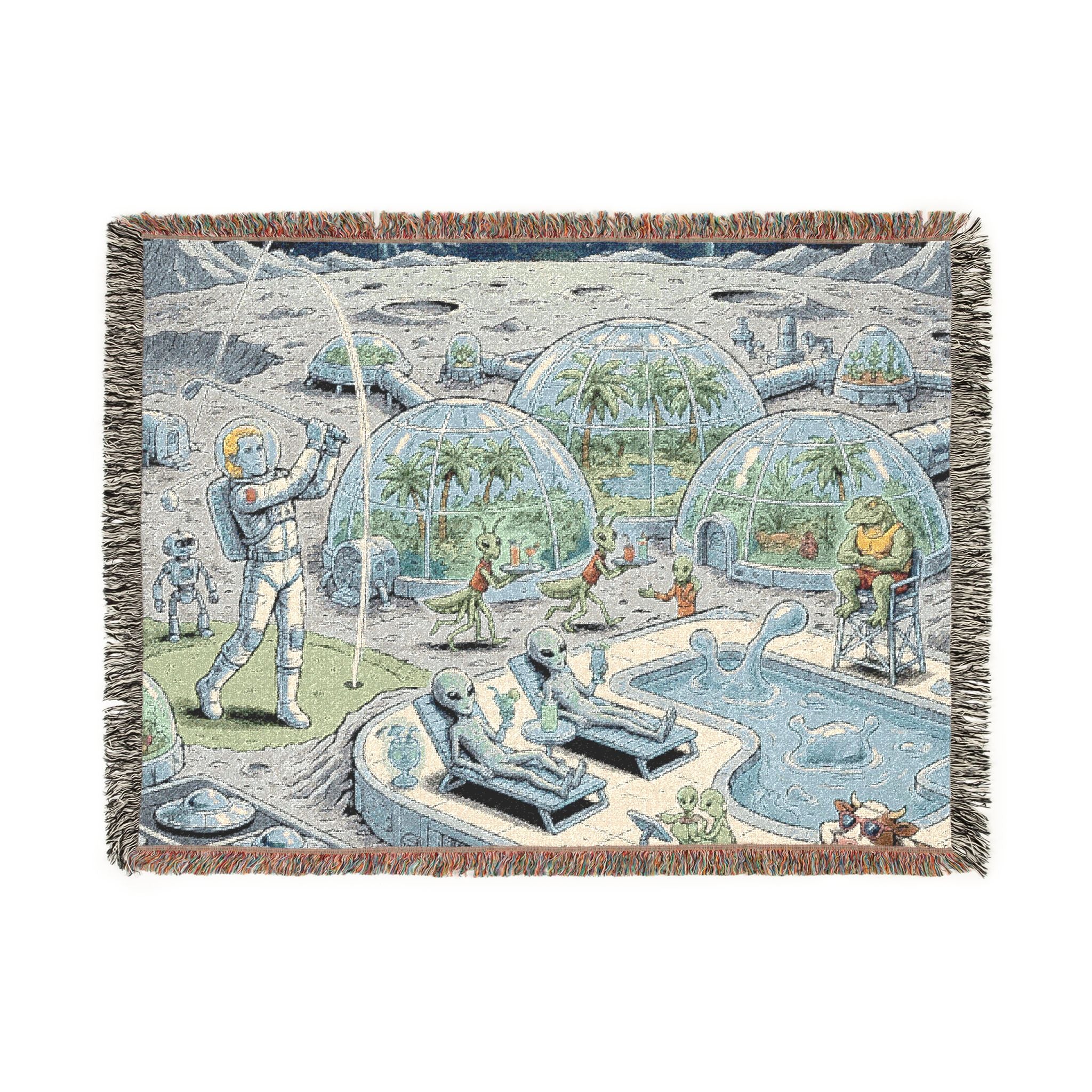 Moon Base Resort — Woven Blanket