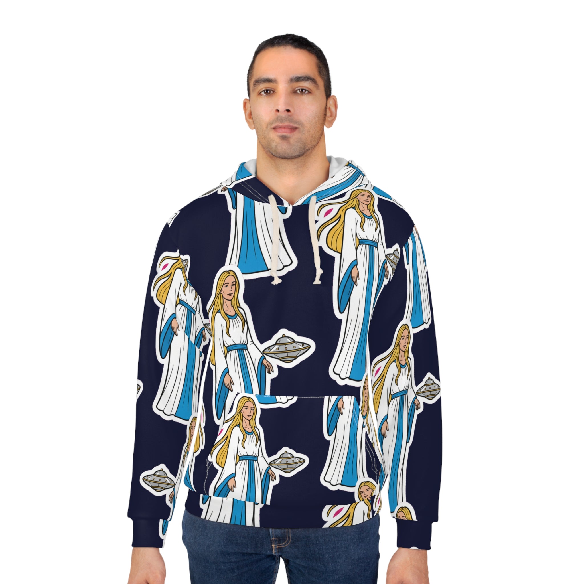 Pleiadian Beamship — All-Over Print Hoodie