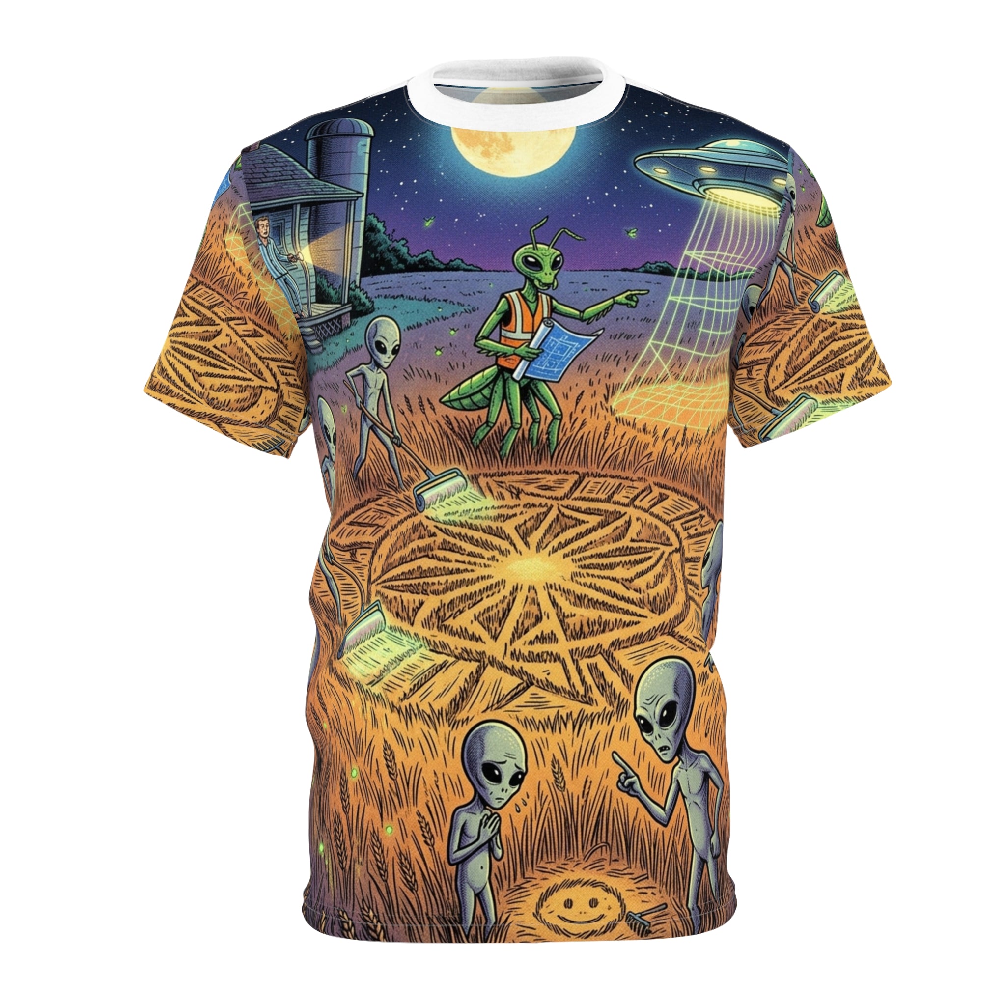 The Crop Circle Crew — All-Over Print Tee