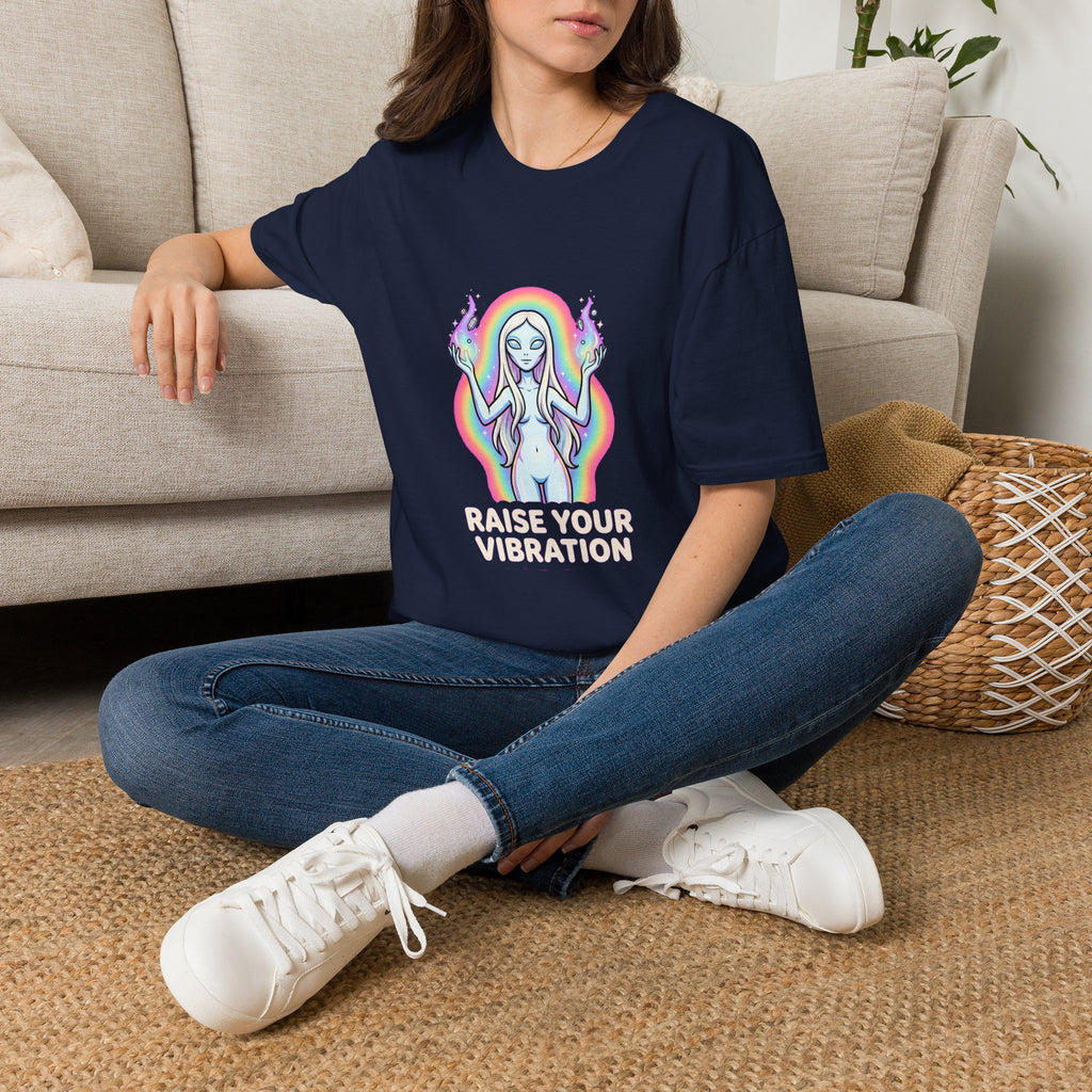 Raise Your Vibration — Nordic Alien Tee